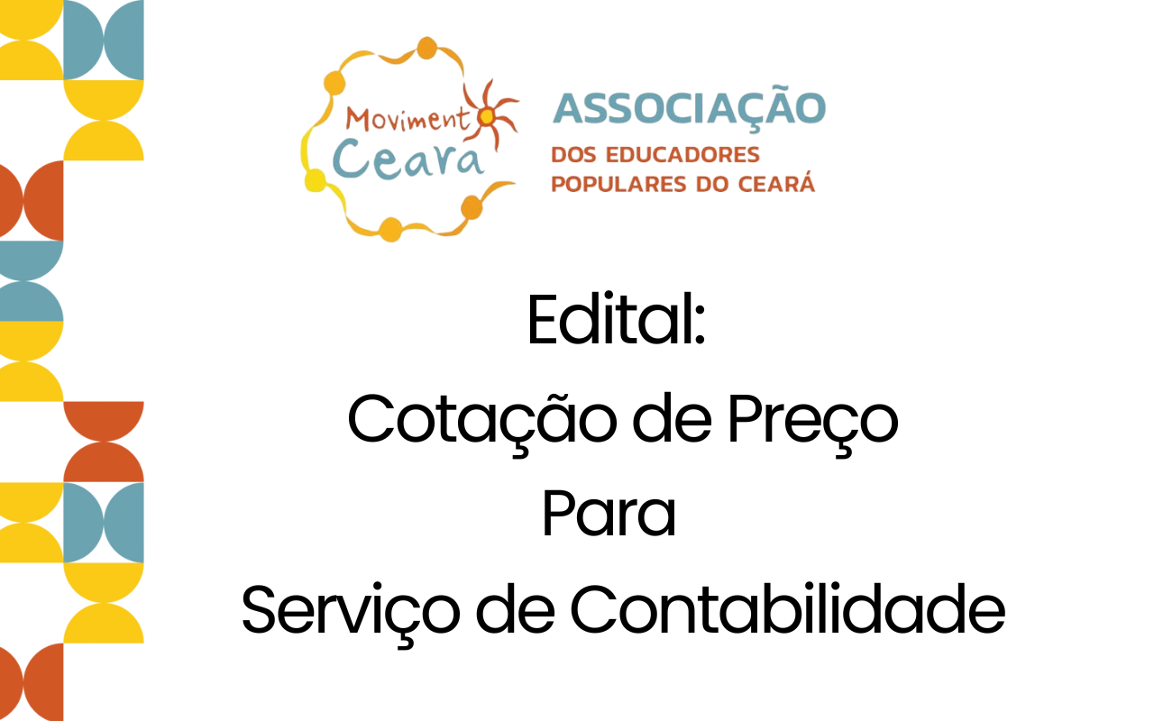 Edital de Cotação de Preço para Serviço de Contabilidade – Elas por Elas (MMulheres)
