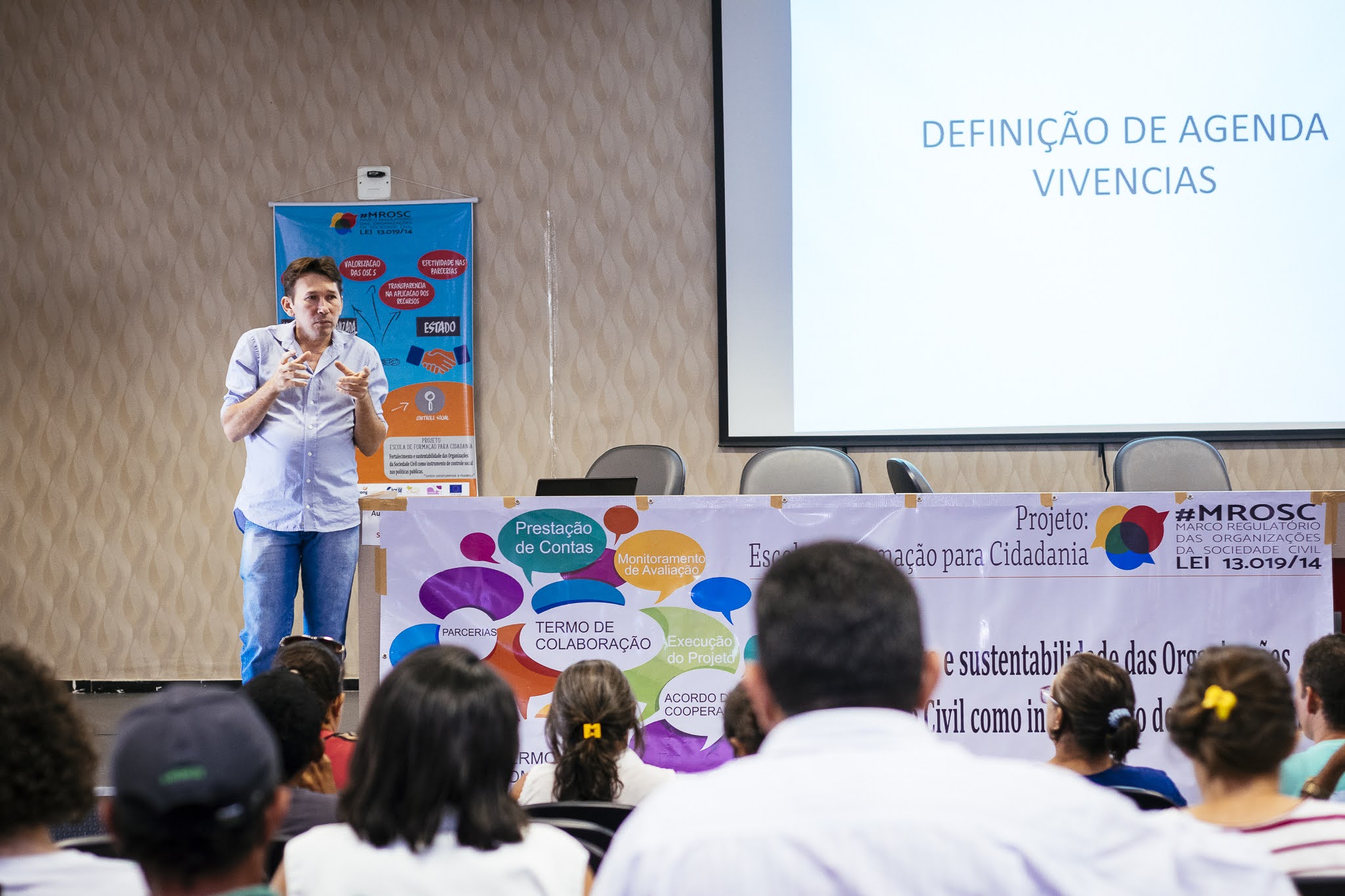 O Projeto Escola de Formação para a Cidadania.