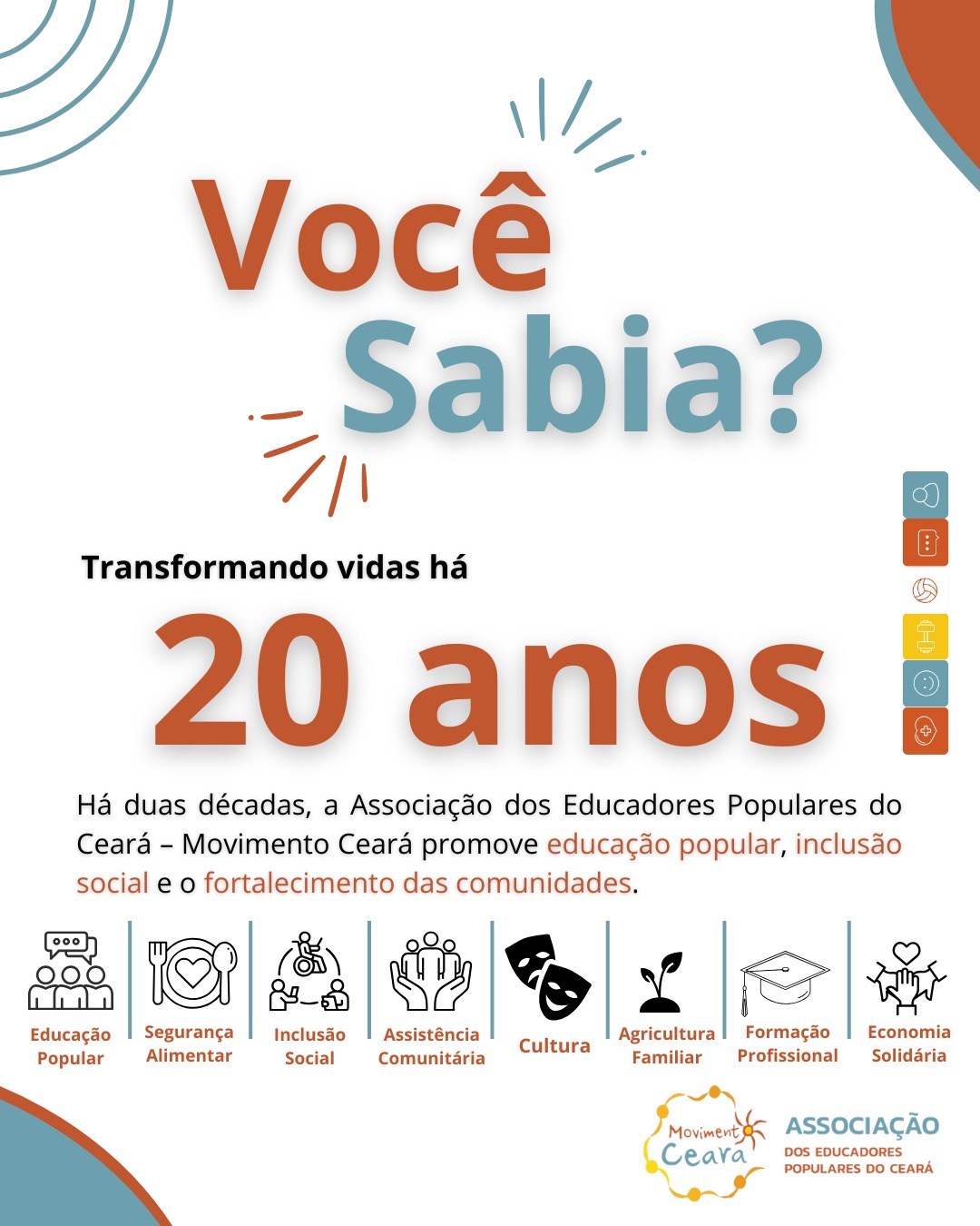 ✨ 20 anos transformando vidas e fortalecendo comunidades