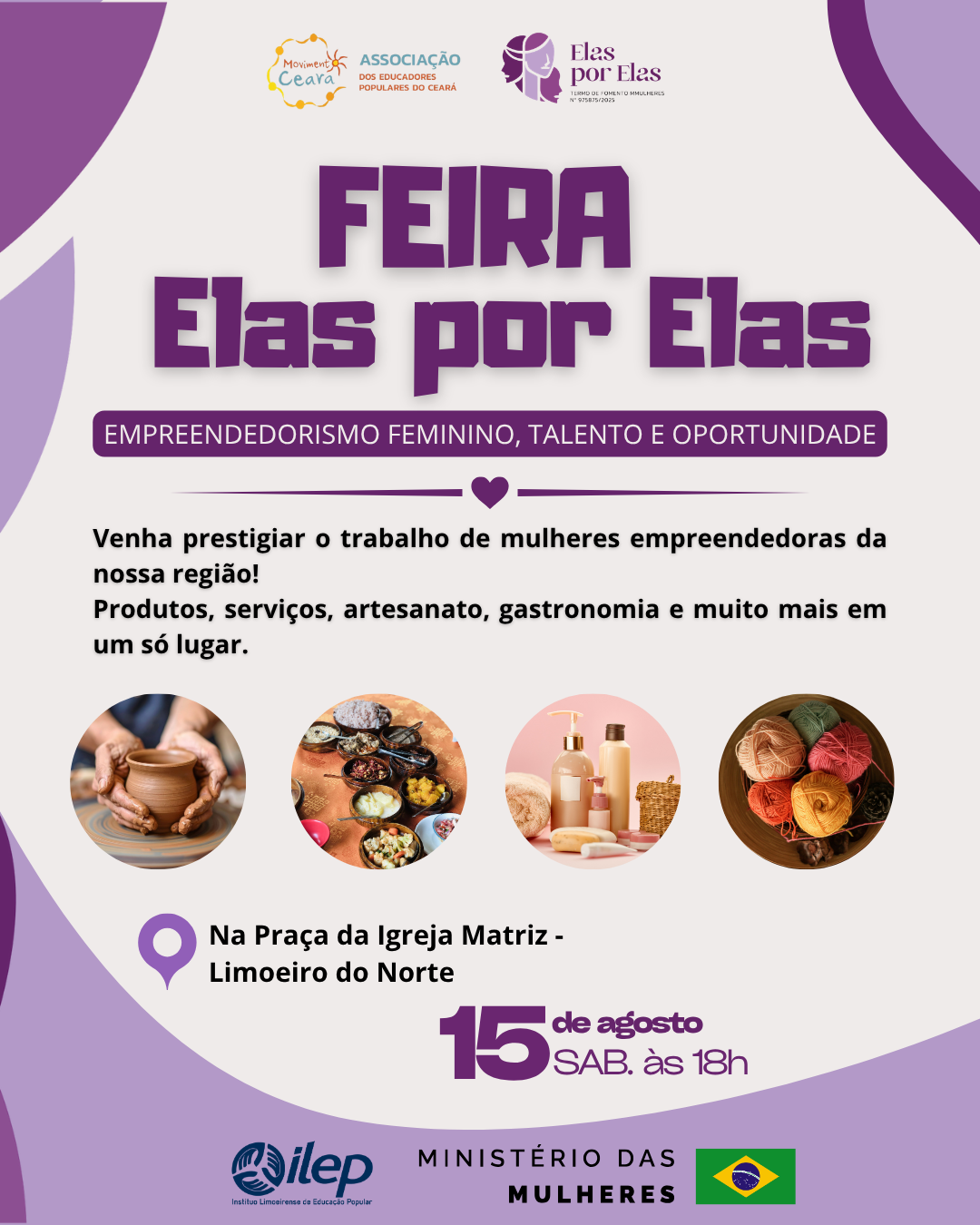 ✨ É hora de prestigiar o talento e a força das mulheres da nossa região!